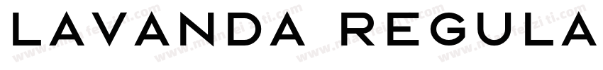 Lavanda Regular字体转换